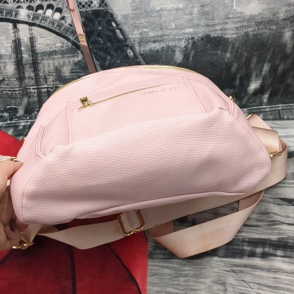 Fawn Pink Diaper Vinyl Backpack